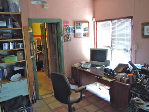 photo of office in recording studio